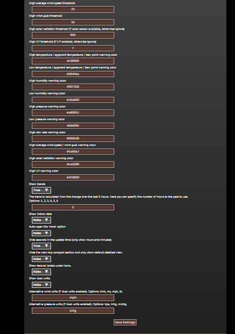 Configurazione blocco "current" - seconda parte
